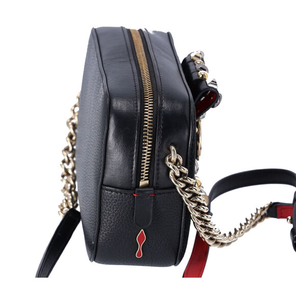 Christian Louboutin Rubylou Mini Shoulder Bag 3185262 Black Suede Leather - Picture 5 of 8